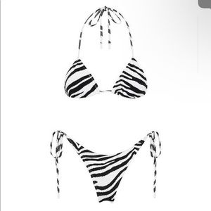 triangl bikini zebra print